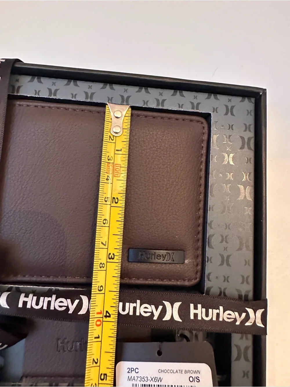 Men’s Hurley Brown Wallet Gift Set